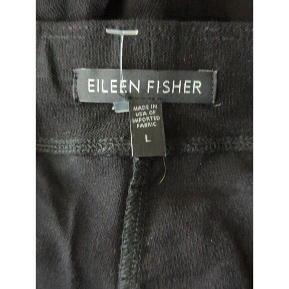 Eileen Fisher Womens Black Pull on Pants Career Workwear Casual Size L - Picture 10 of 10